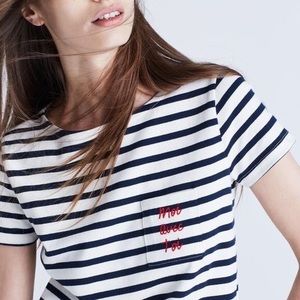 Madewell x Sezanne French Moi Alec Toi Striped Shirt